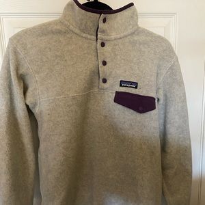 Patagonia women’s small synchilla snap v sweatshirt